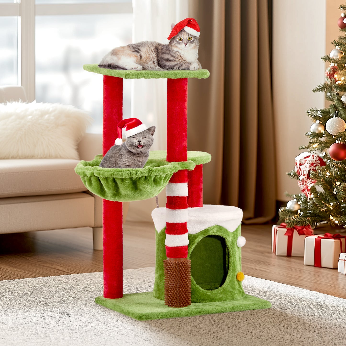 Plateforme à 2 étages - Cadre d'escalade pour chat