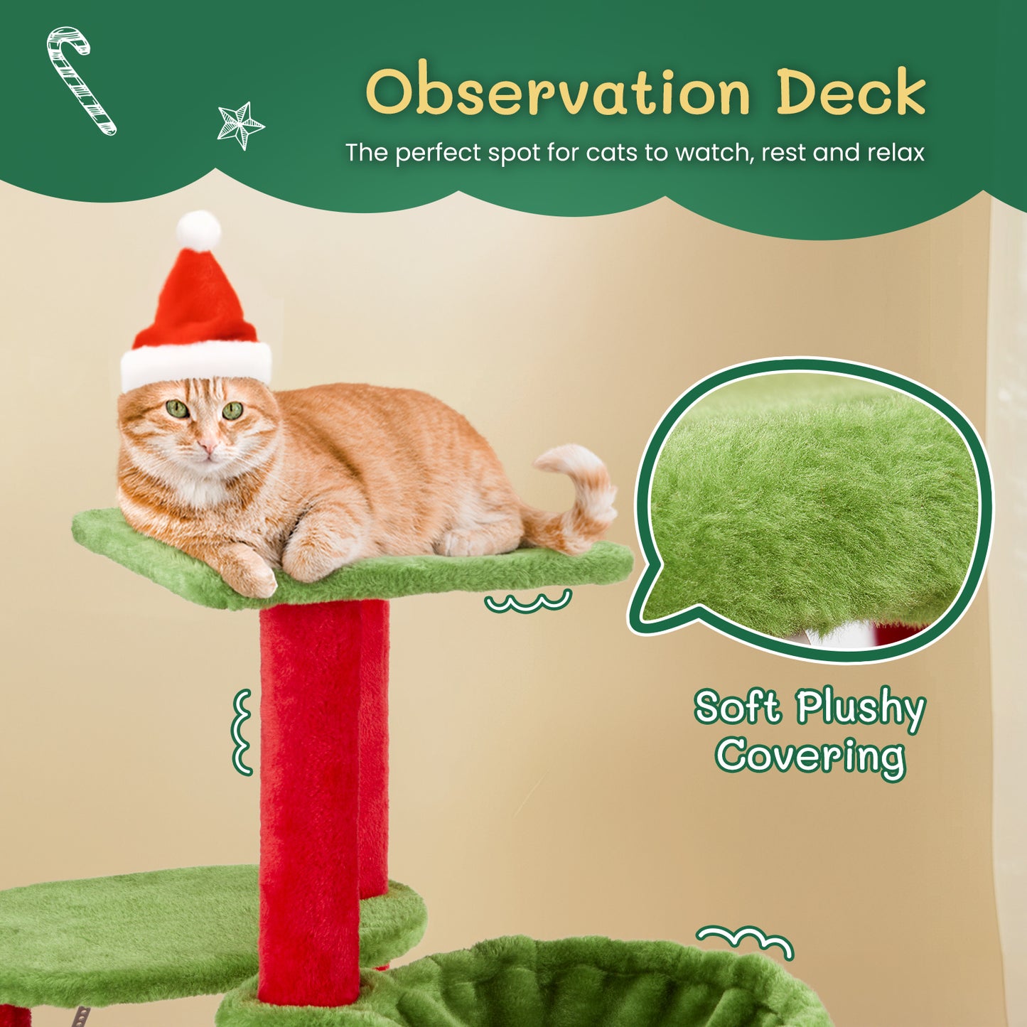 Plateforme à 2 étages - Cadre d'escalade pour chat